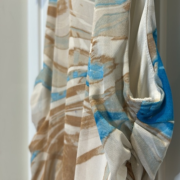 Privy Privately Privileged Ruched Bodycon Multicolour Sleeveless Midi Dress - Picture 15 of 15